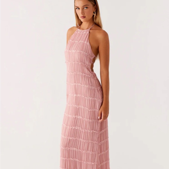 Peppermayo Dresses & Skirts - Peppermayo Blush Backless Maxi Dress